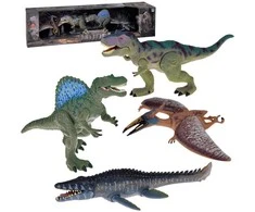Jokomisiada Set of large dinosaur figurines, 4 pieces, figures with movable elements ZA5689