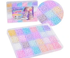 Jokomisiada Pastelinių Friendship Bracelet karoliukų rinkinys 24 spalvų ZA5336