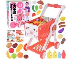 Jokomisiada Shopping Cart + Grocery Accessories Playing Shop ZA5898