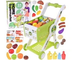 Jokomisiada Shopping Cart + Grocery Accessories Playing Shop ZA5897