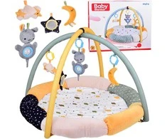 Jokomisiada Soft educational mat with a CLOUD arch in muted colors ZA5590