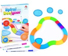 Jokomisiada Spirografų piešimo rinkinys CREATIVE spiralėms Piešimo priemonė TA0080