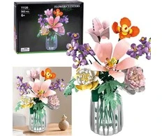 Jokomisiada Technical blocks FLOWERS 9 plants - bouquet of wild flowers 563 pieces ZA5896