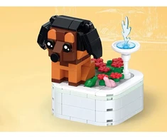 Jokomisiada Technical blocks Series: dogs on a base Dachshund 176pcs ZA6620 E