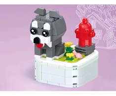 Jokomisiada Technical blocks Series: dogs on a base Schnauzer 176ele ZA6620 F