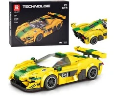 Jokomisiada Technical blocks Sports car P1 GTR Geltonas-Žalias 368-pcs ZA5781