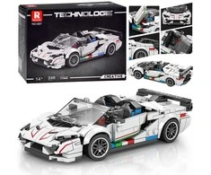 Jokomisiada Techniniai blokeliai Super sportinio automobilio Baltas CABRIOLET spoileris 348 dalys ZA5787