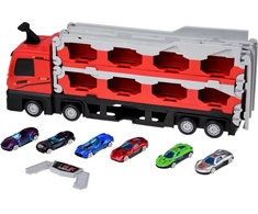 Jokomisiada TIR transporter trailer, foldable, 200 cm + 6 cars, two-level construction, ZA6587