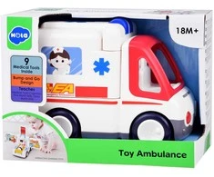 Hola Žaislų automobilio greitosios medicinos pagalbos interaktyvus pacientas ZA4540