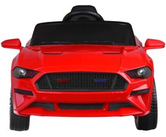 Akumuliatorinis sportinis kabrioletas vaikams Jokomisiada Mustang PA0169 | spalva: raudona