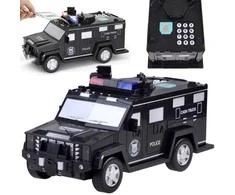 Jokomisiada Žaislinis automobilis Policijos taupyklė Bankomatas Seifas ZA3705