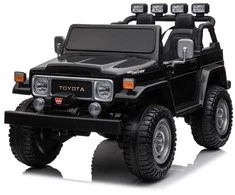 Akumuliatorinė transporto priemonė vaikams Jokomisiada Toyota Land Cruiser PA0285, 2 vietų | spalva: juoda