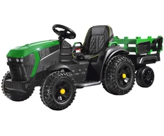 Jokomisiada Tractor for a battery for children + trailer PA0240