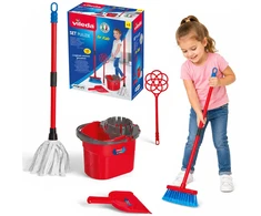Unogiochi Vileda Pulizie Children's Cleaning Set Mop, Bucket, Broom ZA6730