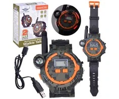 Jokomisiada Walkie talkie 2 Daugiafunkciniai laikrodžiai Diapazonas 200m Kompasas ZA5463