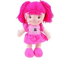 Jokomisiada Zuzia Rag Doll 33cm rožinėje suknelėje