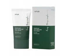 Anua Heartleaf Silky Moisture Sun Cream SPF50+ PA++++ Apsauginis kremas nuo saulės, 50 ml