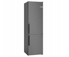 13565 Bosch KGN39VXBT Serija 4, Laisvai statomas šaldytuvas-šaldiklis su šaldiklio skyriumi apačioje, 203 x 60 cm, Juoda (Ekspozicinė prekė)