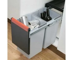Šiukšliadėžė FRANKE, Cube 30, atidarymas ranka, 20l.+10l.