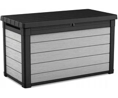 Keter Sodo daiktadėžė Denali Duotech, 62.1 x 122.9 x 70.6 cm, 380 L, pilka/ruda
