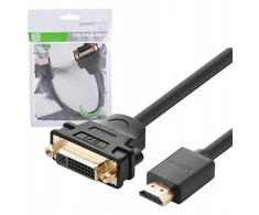 Kabelis Ugreen HDMI-DVI (24+1) kištukai 1.5m dvikryptis (1080P@60Hz) juodas HD106