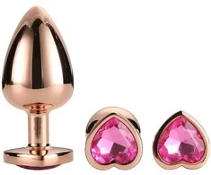 Dreamtoys Žėrintis meilės rožinio aukso kištukų rinkinys