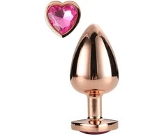 BoT Svajonių žaislai Žvilgantys Meilė Rose Gold Plug korek analny Medium
