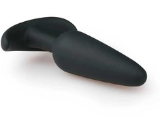 EasyToys Silicone Plug M - Flexible Anatomical Intimate Priedas, Juodas