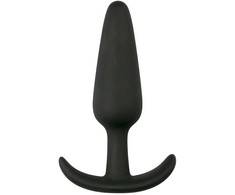 EasyToys Silicone Plug S Juodas - Compact Flexible Intimate Priedas