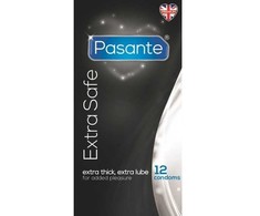 Pasante Healthcare Pasante Extra Extra Thick Condoms 12-Pack, Enhanced Safety, Natural Color