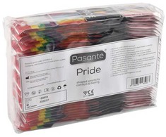 Pasante Healthcare Pasante Pride 144-Pack Condoms - Natural Color, Standard Fit, CE Marked