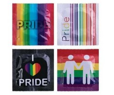 Pasante Healthcare Pasante Pride 144-Pack Condoms - Natural Color, Standard Fit, CE Marked