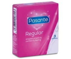 Pasante Healthcare Pasante Regular Natural Latex Protective Barrier 3-Pack, 54mm, CE Marked