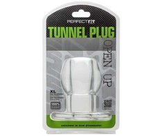 PerfectFitBrand Perfect Fit Tunnel Plug XL Clear - Hollow Anatomical Plug 4"
