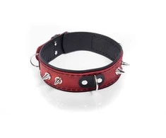 Whips Collar Antkaklis - Antkaklis Crazy Horse Raudonas, Didelis