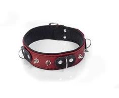 Whips Collar Obroża- Antkaklis Crazy Horse Raudonas, Mažas