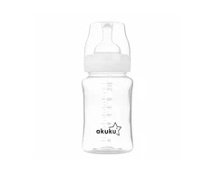 Akuku siauro kaklelio dieglių nesukeliantis buteliukas, 240 ml, А0107