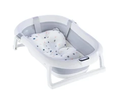 Sulankstoma vonia Bath &amp; Care su termometru, Pilkas