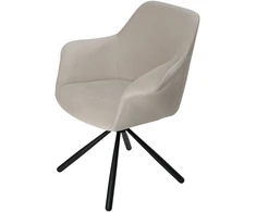Valgomojo kėdė Pari/Anka 04-Swivel Conic KD, Šviesiai pilka