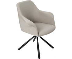 Valgomojo kėdė Pari/Anka 04-Swivel Conic KD, Šviesiai pilka