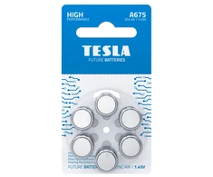 TESLA BATERIJA GARSO PROTEZAMS A675/PR44 1,45V 6 VNT.