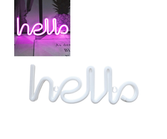 LED Neon dekoratyvinė lempa - hello 2, energiją taupanti