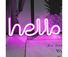 LED Neon dekoratyvinė lempa - hello 2, energiją taupanti