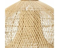 Pakabinamas šviestuvas Dekoratyvinė Rotango Pakabinama Lempa 50 cm (Natūralios Spalvos)