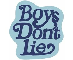 Dekoratyvinis kilimėlis "Boy's don't lie" 100 x 100 cm - mėlynas