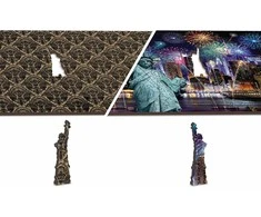 Dėlionė WOODEN CITY Medinės Puzzle – Naujoji Yorkas Naktį XL, 1000 elementų