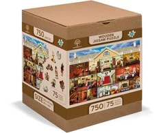 WOODEN CITY 3D Mediniai Dėlionės - Viktorijos Rezidencija, 750 elementų