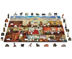 WOODEN CITY 3D Mediniai Dėlionės - Viktorijos Rezidencija, 750 elementų