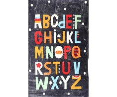 Kilimas, vaikų kūdikiams, 140 x 80 cm, Alphabet, tamsiai mėlynas