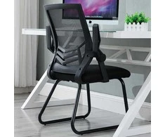 Ergonomiškas biuro kėdė su tinklu - juoda